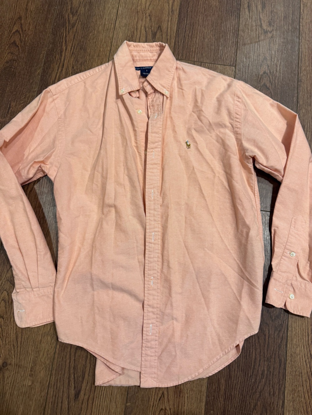 Peach Ralph Lauren Sport Button-Down Shirt - Classic Oxford